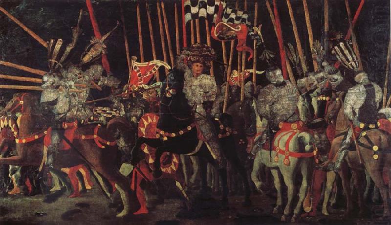 UCCELLO, Paolo The battle of San Romano the intervention of Micheletto there Cotignola china oil painting image